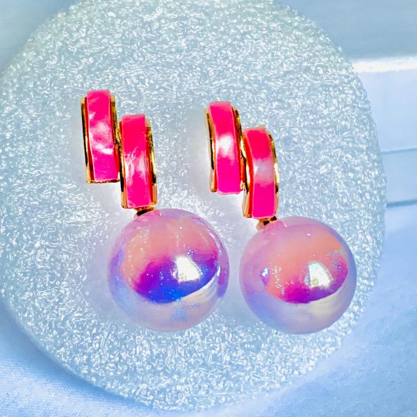 Pink Pearl Earrings