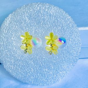 Flower Crystal Earrings
