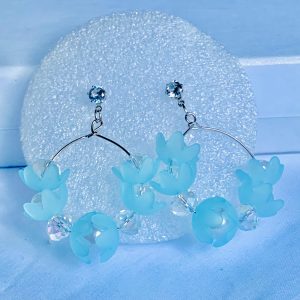 Blue Flora Earrings