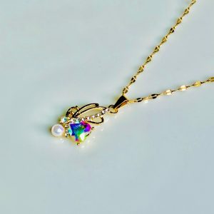 Ruby Flower Necklace