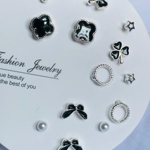 Black Butterfly Earrings set
