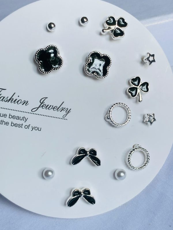 Black Butterfly Earrings set